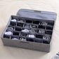 MHome Storage Organizer with Lid | Foldable Drawer Divider | 24Cells | Non-Woven Fabric | Random Colors