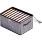 MHome  Foldable Clothes Storage Organizer Box, Black, 9 Slot
