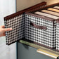 MHome  Foldable Clothes Storage Organizer Box, Black, 9 Slot