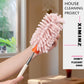 MHome Pink Retractable Microfiber Duster for Cleaning Extendable Washable Hand Duster Feather Duster Cleaning Tool for Cleaning Office, Car, Window, Computer, Air Conditioner
