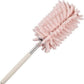 MHome Pink Retractable Microfiber Duster for Cleaning Extendable Washable Hand Duster Feather Duster Cleaning Tool for Cleaning Office, Car, Window, Computer, Air Conditioner