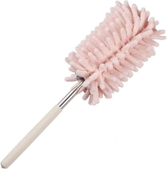 MHome Pink Retractable Microfiber Duster for Cleaning Extendable Washable Hand Duster Feather Duster Cleaning Tool for Cleaning Office, Car, Window, Computer, Air Conditioner