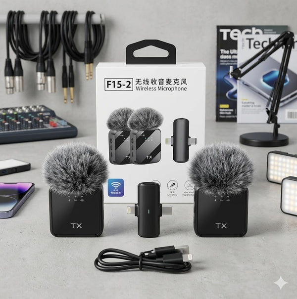 Mtech F15 Noise Cancelling Wireless Collar Microphone