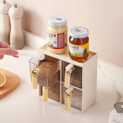 MHome Spice & Condiment 4 Compartment Storage