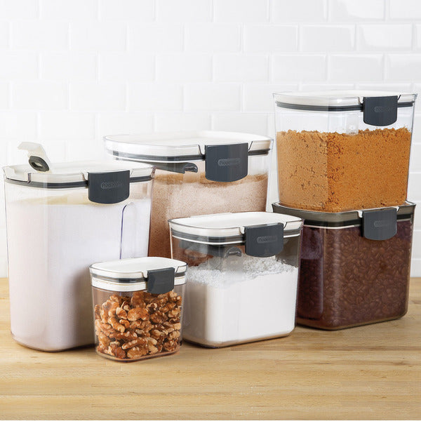 MHome 6 Piece Airtight Food Storage Containers Set with Measuring Indicator