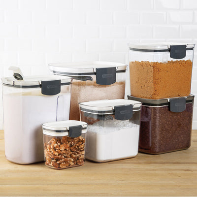 MHome 6 Piece Airtight Food Storage Containers Set with Measuring Indicator