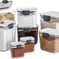 MHome 6 Piece Airtight Food Storage Containers Set with Measuring Indicator