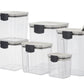 MHome 6 Piece Airtight Food Storage Containers Set with Measuring Indicator