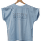 Ladies “Blessed” Embossed Turn-up Sleeve T-Shirt-Various Options