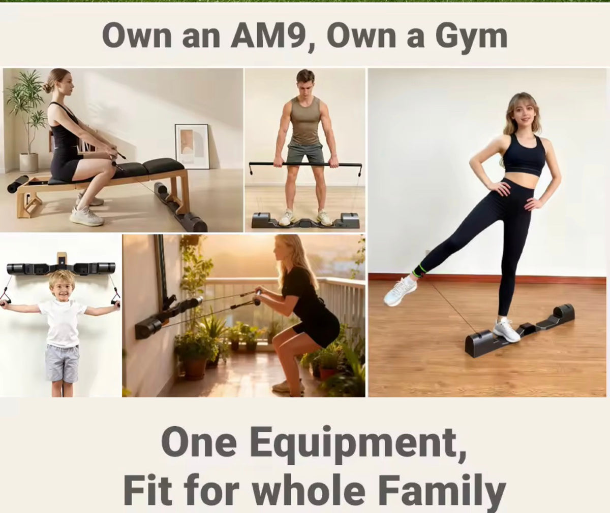 PRO-SPORTZ Smart Home Gym     System – Portable All-in-One Digital Resistance Trainer AM9