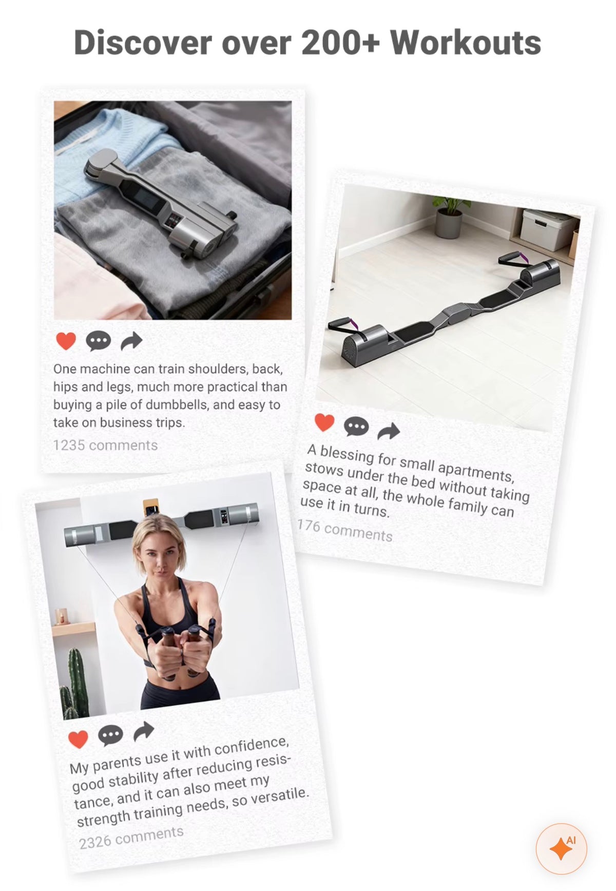 PRO-SPORTZ Smart Home Gym     System – Portable All-in-One Digital Resistance Trainer AM9