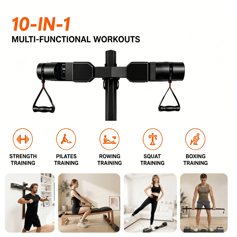 PRO-SPORTZ Smart Home Gym     System – Portable All-in-One Digital Resistance Trainer AM9
