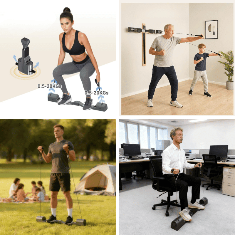 PRO-SPORTZ Smart Home Gym     System – Portable All-in-One Digital Resistance Trainer AM9