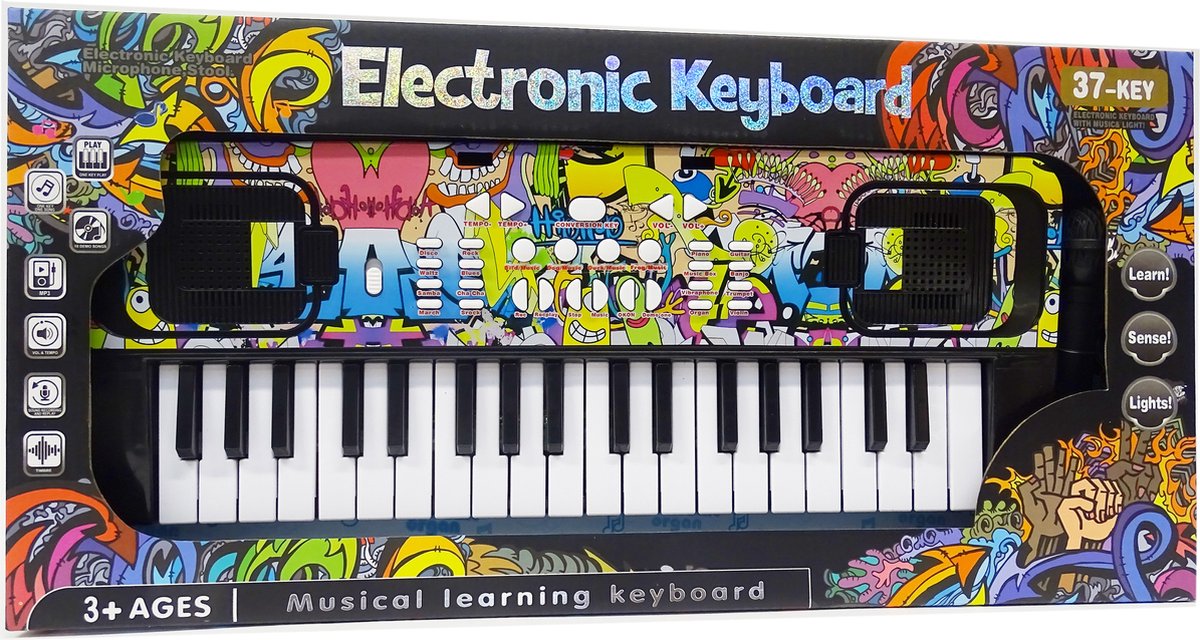 Musical Keyboard Piano Children's Organ 37 Keys Black or White