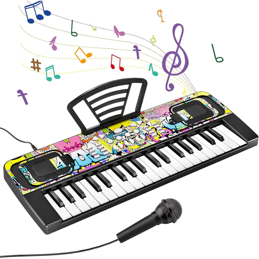 Musical Keyboard Piano Children's Organ 37 Keys Black or White