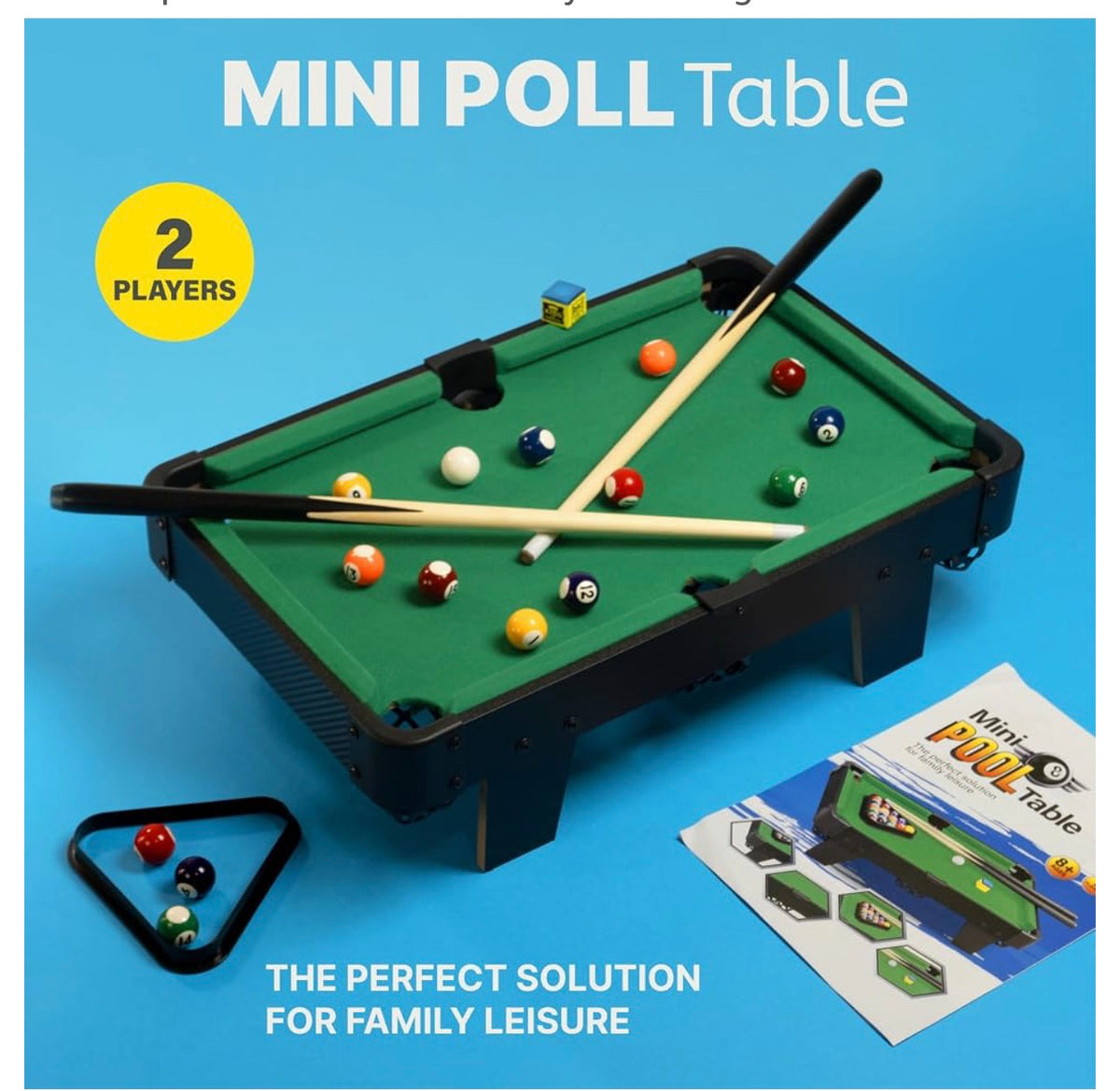 Mini Tabletop Pool Table Billiard Game Set