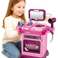Kids 2-In-1 Beauty Set Trolley With Vanity And Accessories