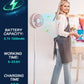 MHome Stand Fan,Folding Portable Telescopic Floor/USB Desk Fan with 7200mAh Rechargeable Battery,4 Speeds Super Quiet Adjustable Height and Head Great for Office Home Outdoor Camping-Various Colours