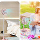 MHome Stand Fan,Folding Portable Telescopic Floor/USB Desk Fan with 7200mAh Rechargeable Battery,4 Speeds Super Quiet Adjustable Height and Head Great for Office Home Outdoor Camping-Various Colours
