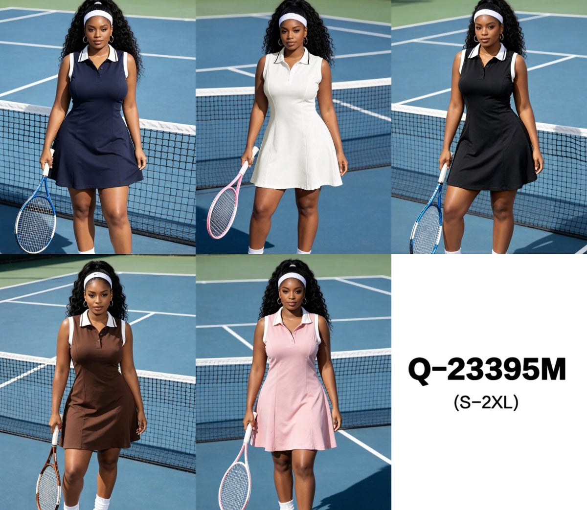 Ladies Polo-Collar Tennis/Golf Dress-Various Options