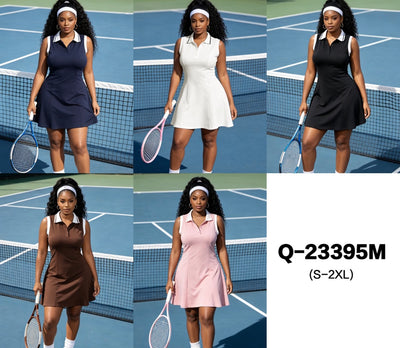 Ladies Polo-Collar Tennis/Golf Dress-Various Options