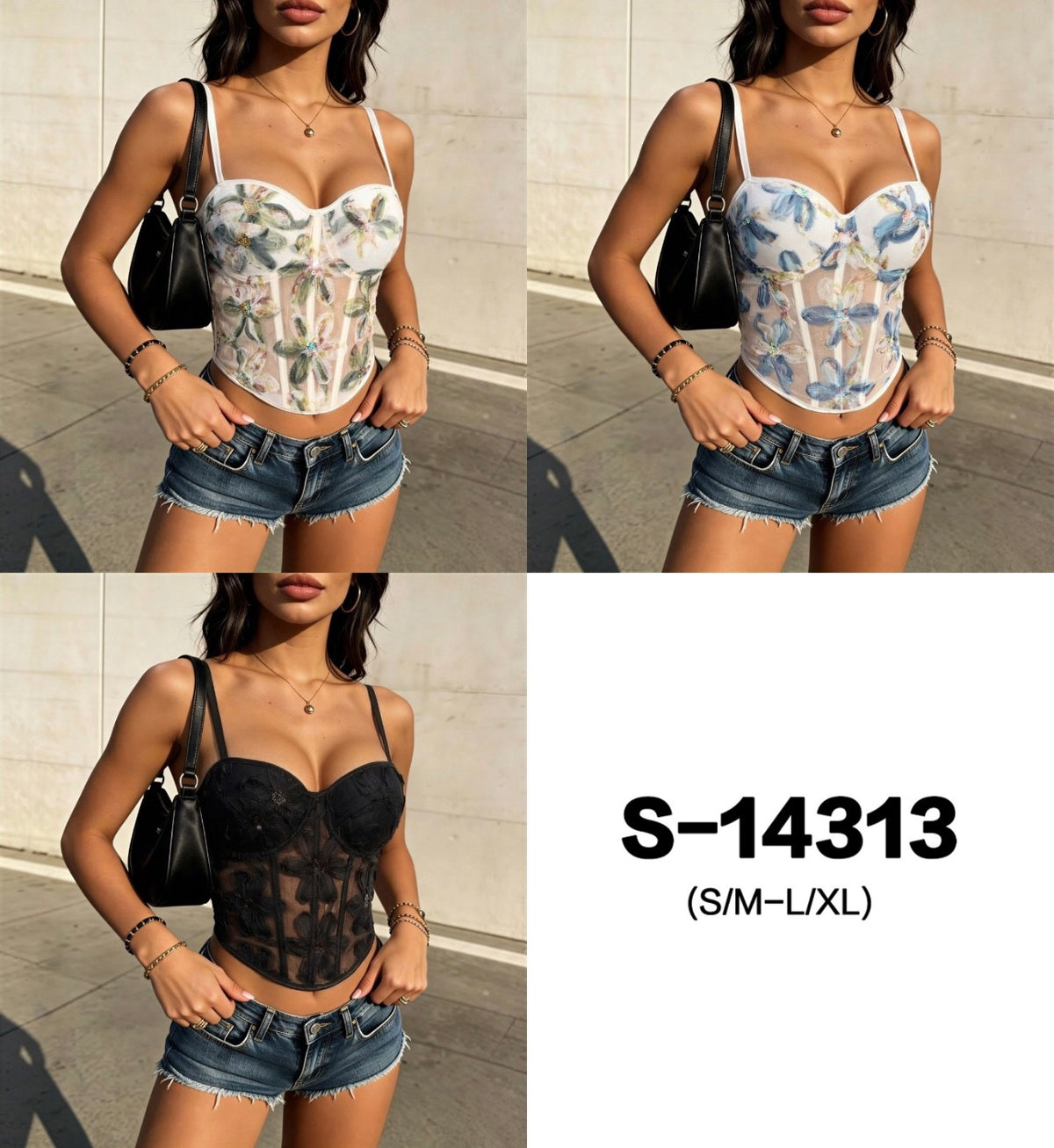 Ladies Mesh Cami Top-Various Options