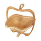 Apple Shape Foldable Wood Fruit Basket