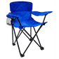 Blue Camping Chair Portable Foldable Outdoor Seat With Cup Holder