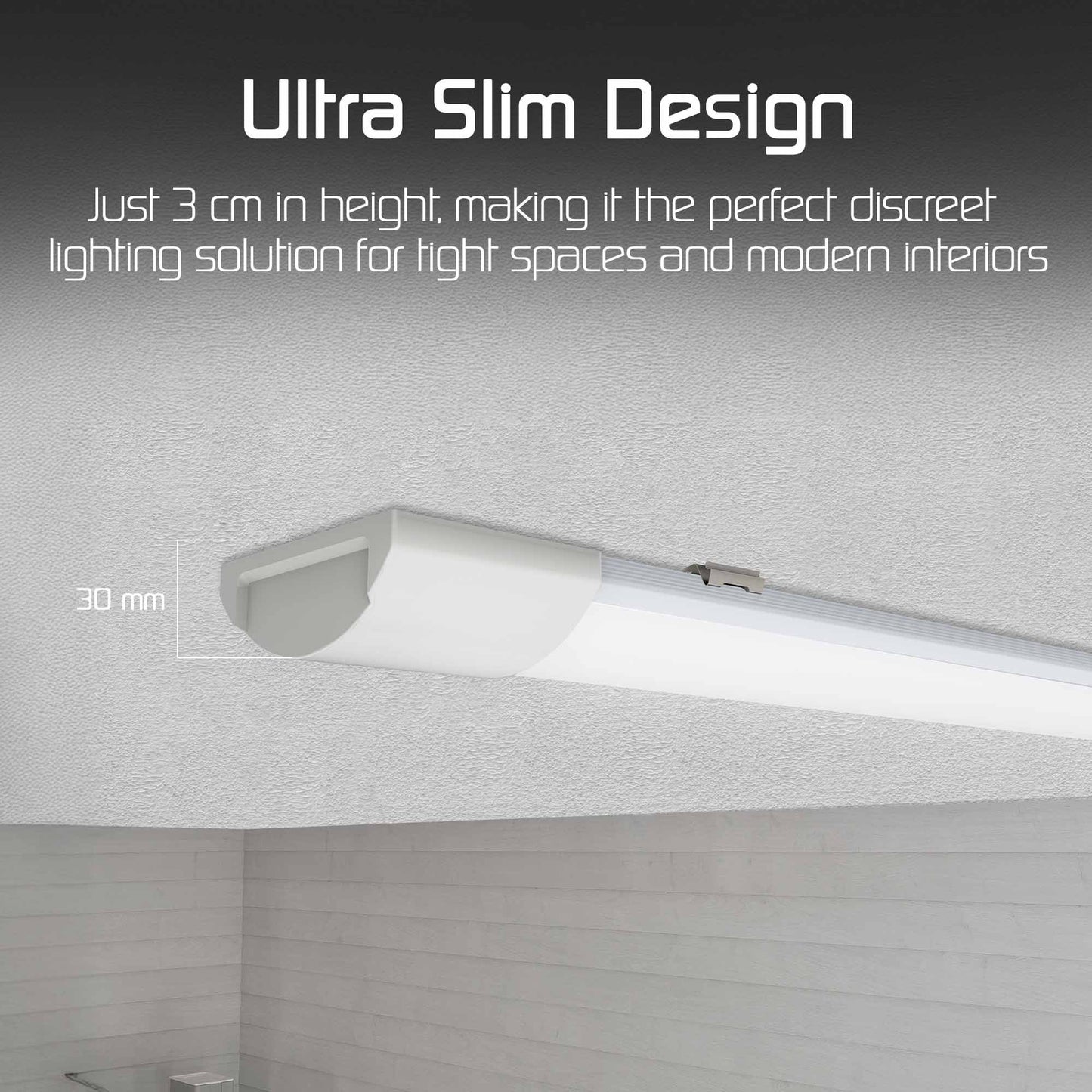 REDISSON LED CW Batten Lamp 48W 120cm | 6500K Daylight | 3600 Lumens