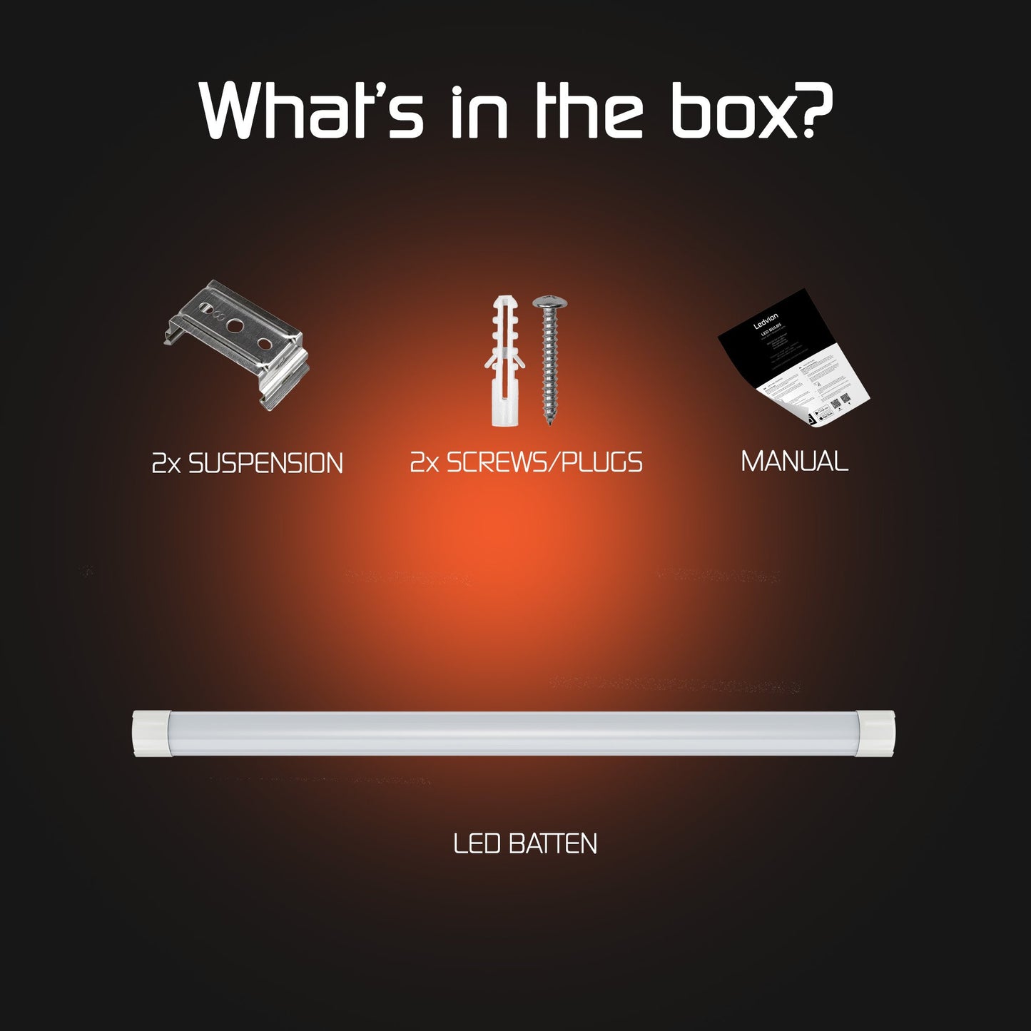 REDISSON LED CW Batten Lamp 48W 120cm | 6500K Daylight | 3600 Lumens