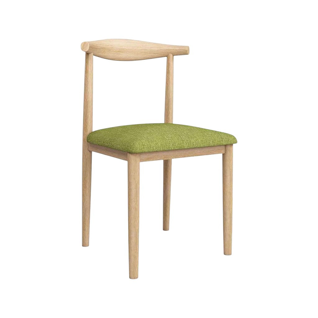 MFurn Scandinavian Dining Chair – PU Leather Upholstered Seat with Steel Frame