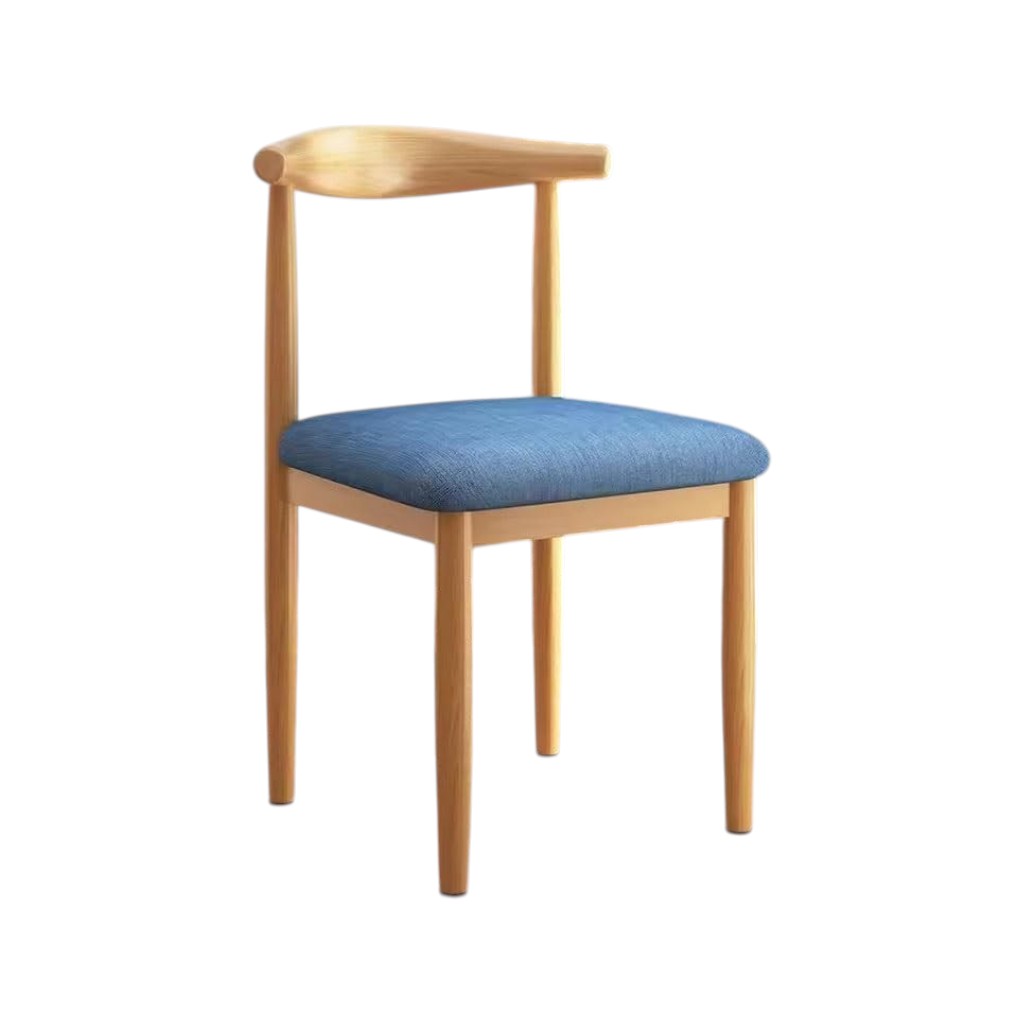 MFurn Scandinavian Dining Chair – PU Leather Upholstered Seat with Steel Frame