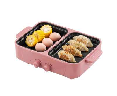 MHome Electric Baking Tray HM-30 — Dual-Zone Non-Stick Multi-Cooker 1000W