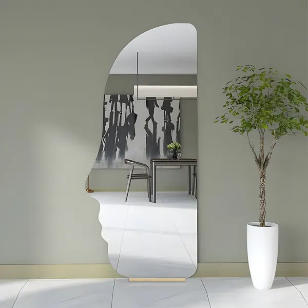 60x150 Cm Frameless Modern design mirrors in the shape of a human face