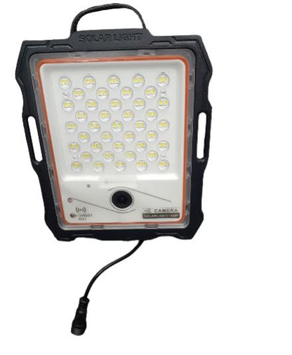 Smart Solar LED Flood Light With Wireless Camera + Solar Panel + Optic Lens