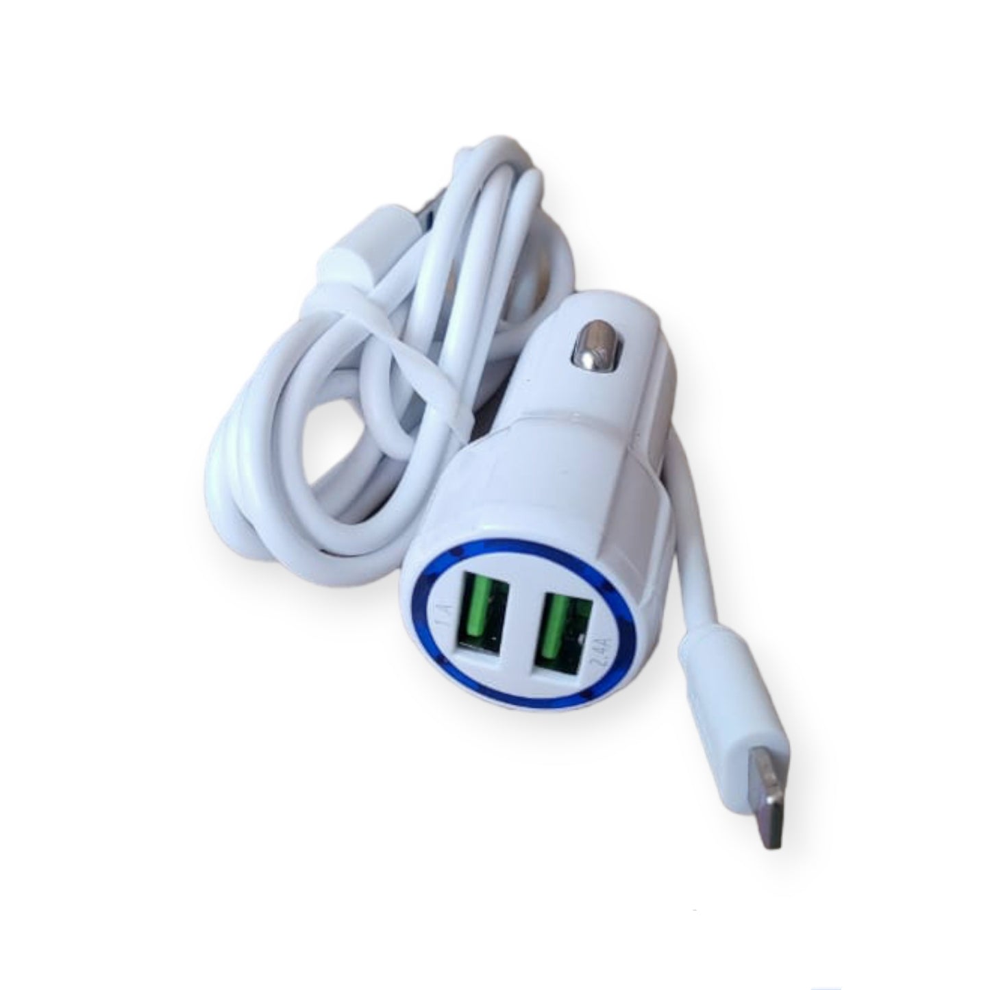 Dual USB Port Car Charger With Cable Megamall Online Store