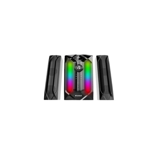 ECCO MV9922 2.1 Channel Home Theatre Speaker System with USB, FM Radio & LED Lights
