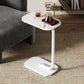 MFurn C-Shaped Side Table – Modern Narrow Coffee Table with Metal Frame for Small Spaces