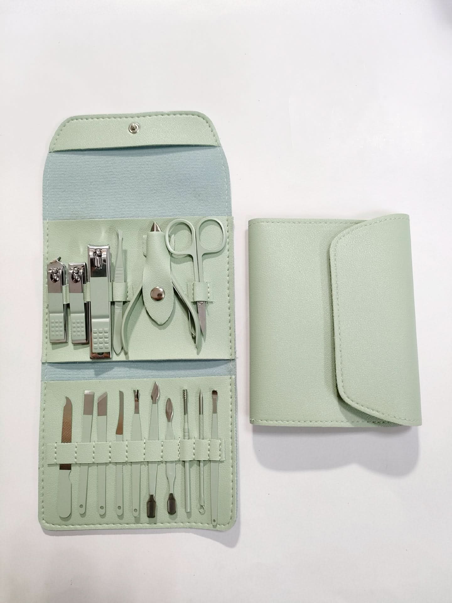 MBeauty 12/ 16PCS Stainless Steel Manicure & Pedicure Set with Travel Case