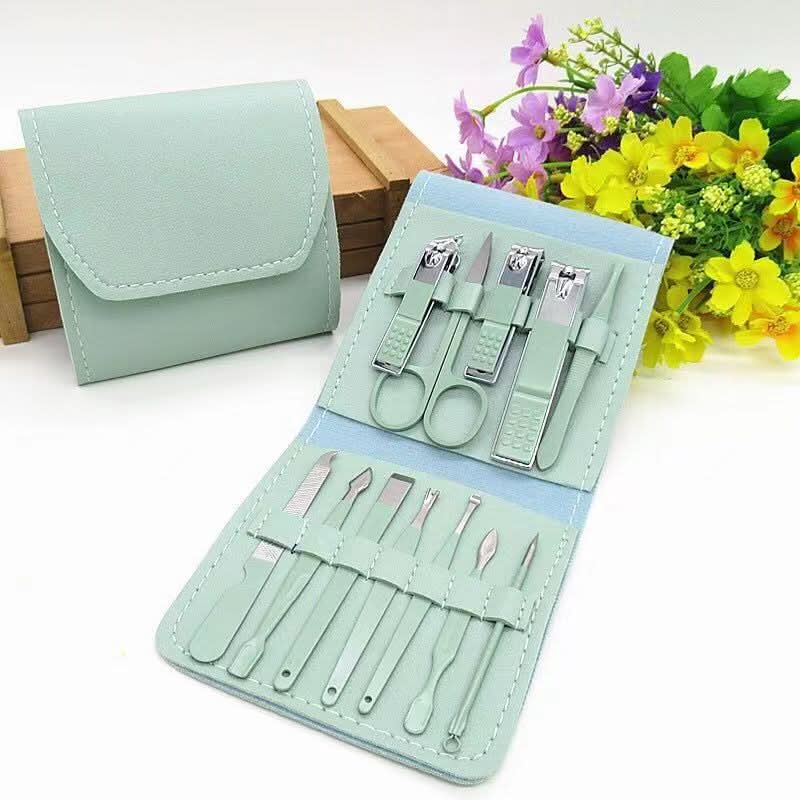 MBeauty 12/ 16PCS Stainless Steel Manicure & Pedicure Set with Travel Case