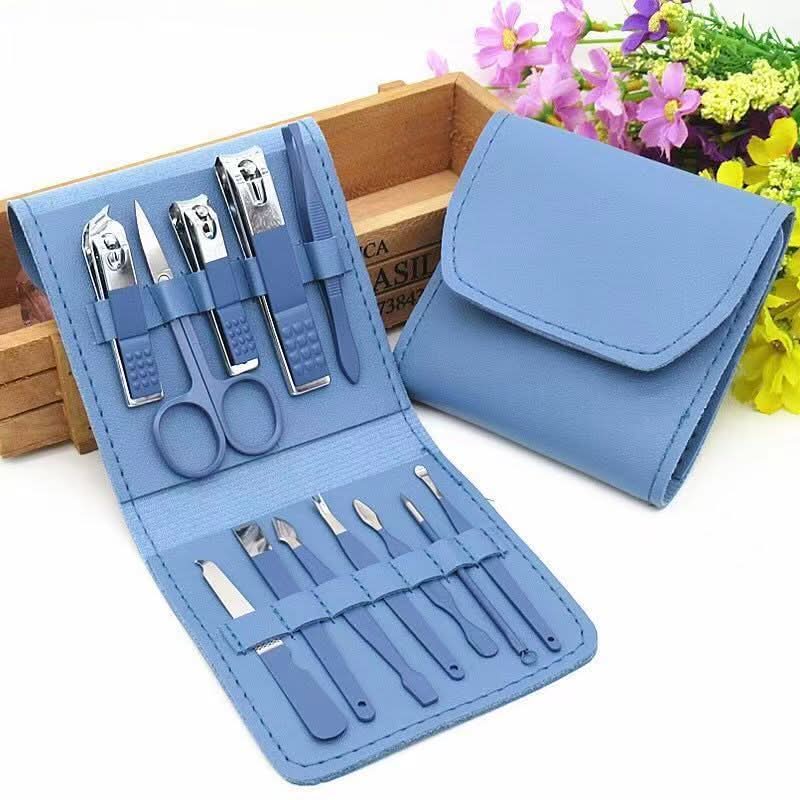 MBeauty 12/ 16PCS Stainless Steel Manicure & Pedicure Set with Travel Case