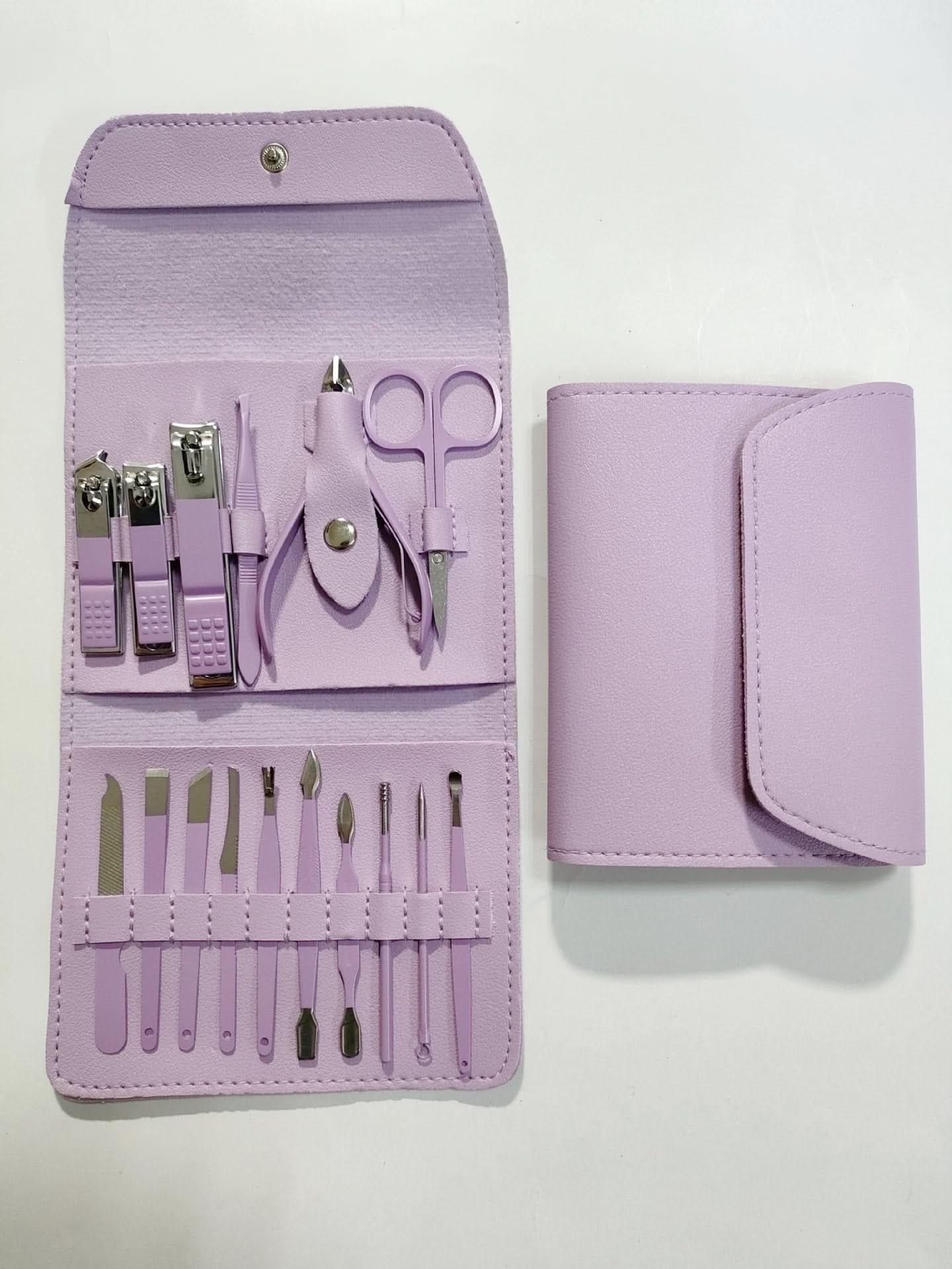MBeauty 12/ 16PCS Stainless Steel Manicure & Pedicure Set with Travel Case