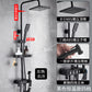 MHome Black & Gold Modern Shower System – 20.3 cm Rain Showerhead, Handheld & Tub Faucet