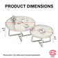 MFurn Modern Round Raised Edge Nesting Coffee Table Set with Metal Frame  – 2pc Nesting Design-Various Options