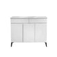 MFurn 3-Door White Shoe Cabinet – Modern Entryway Storage Solution