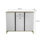 MFurn Vertical Stripe Two-Door Luxury Shoe Cabinet