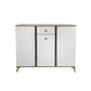 MFurn Vertical Stripe Two-Door Luxury Shoe Cabinet