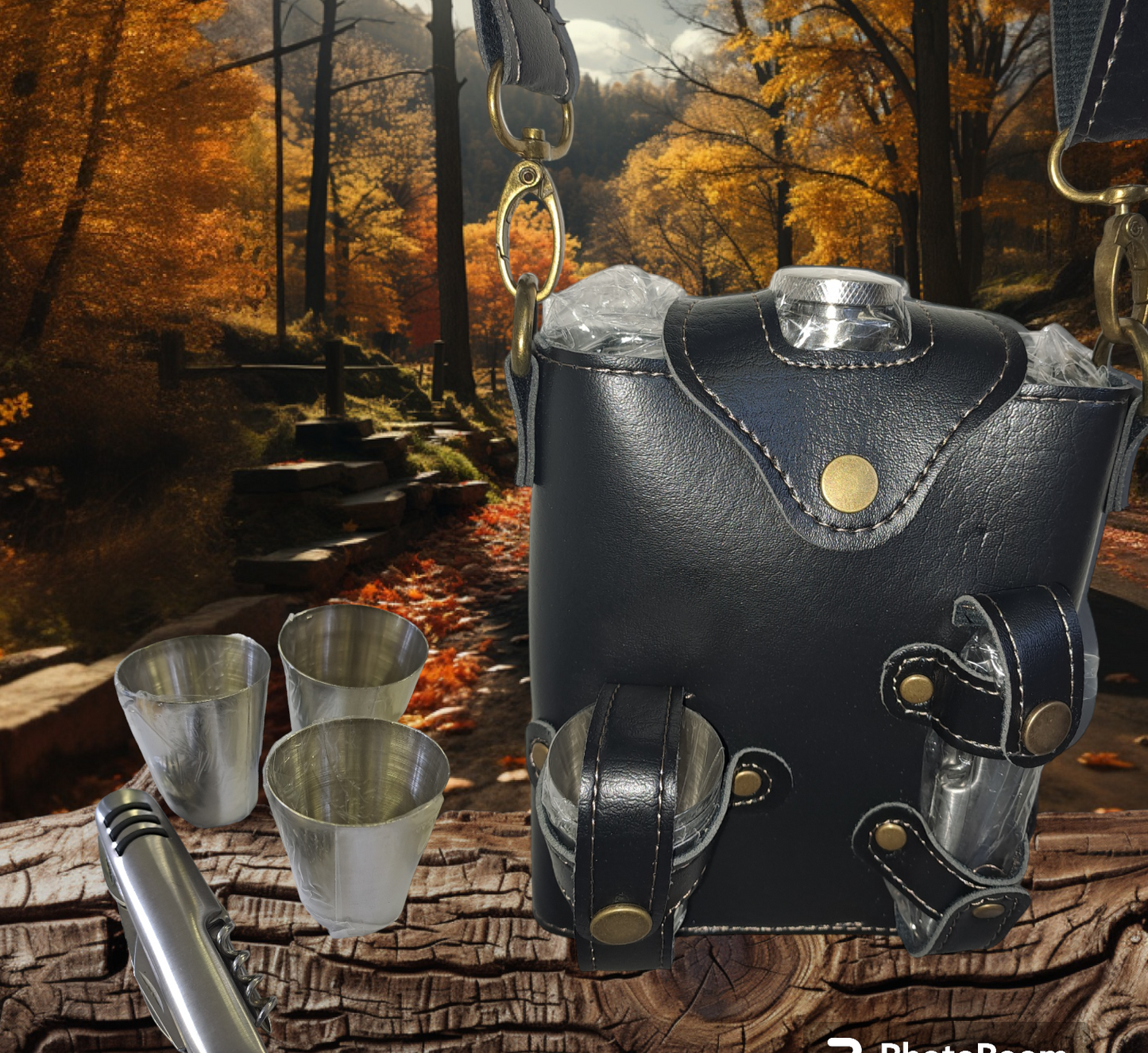 Stainless Steel Hip Flask & Shorts cups