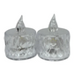 24 Pcs Flameless and Smokeless Transparent Acrylic Led Tea Light Candle