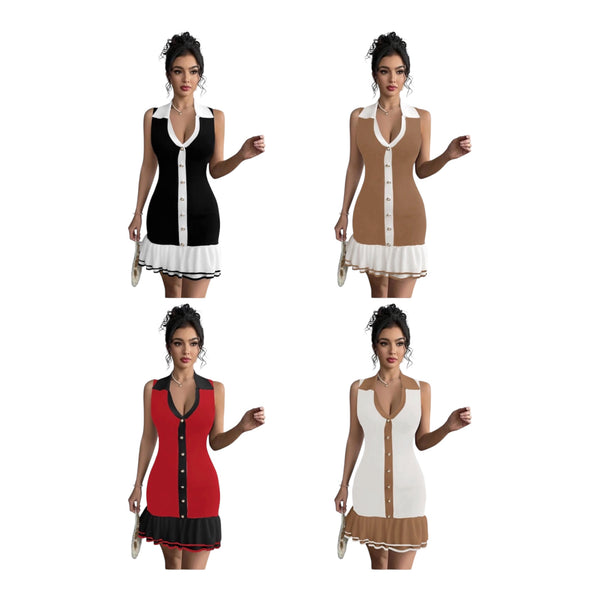 Ladies Bandage Mini Dress-Various Options